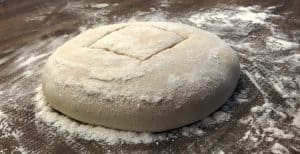 dough just before baking